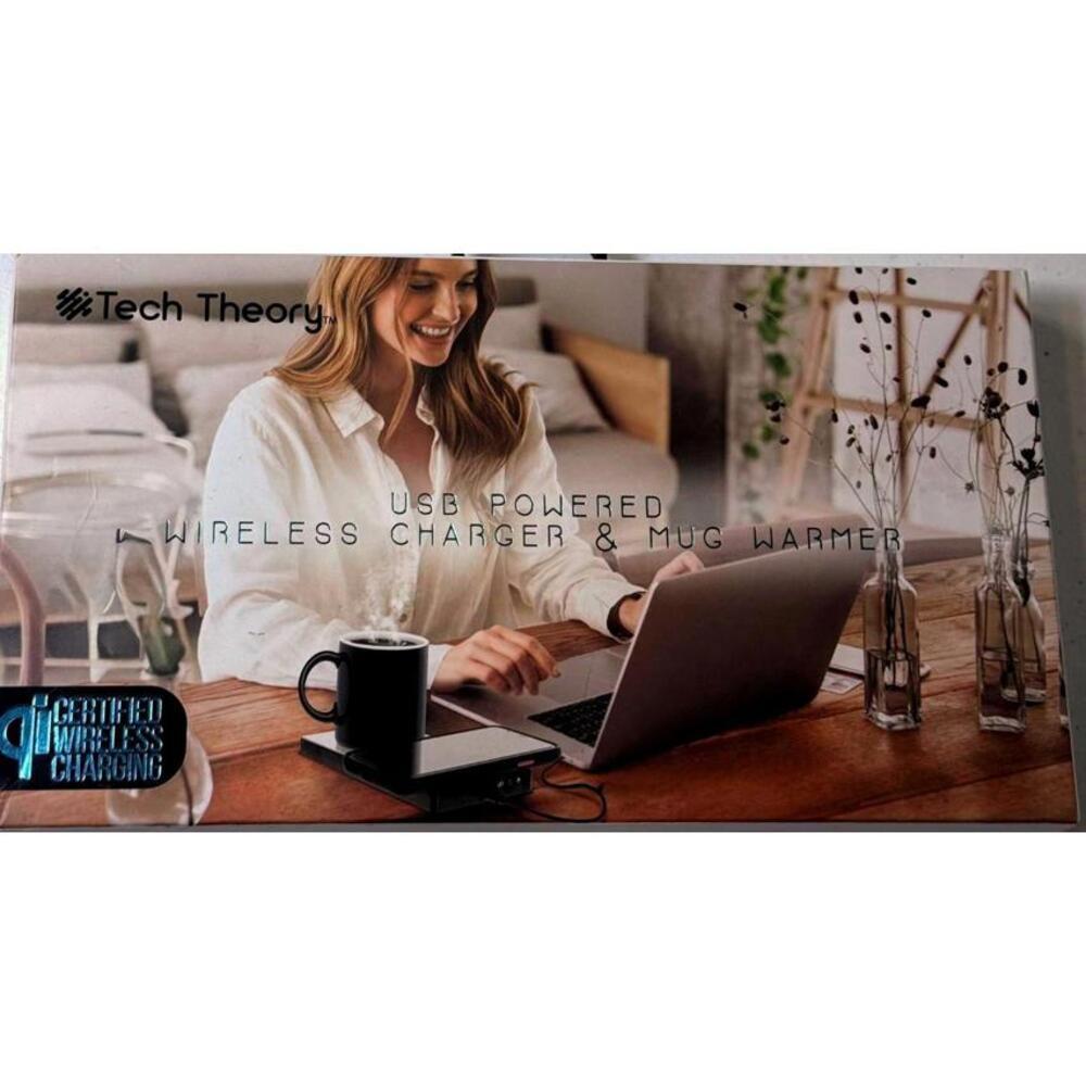 Tech Theory USB Powered Wireless Charger & Mug Warmer